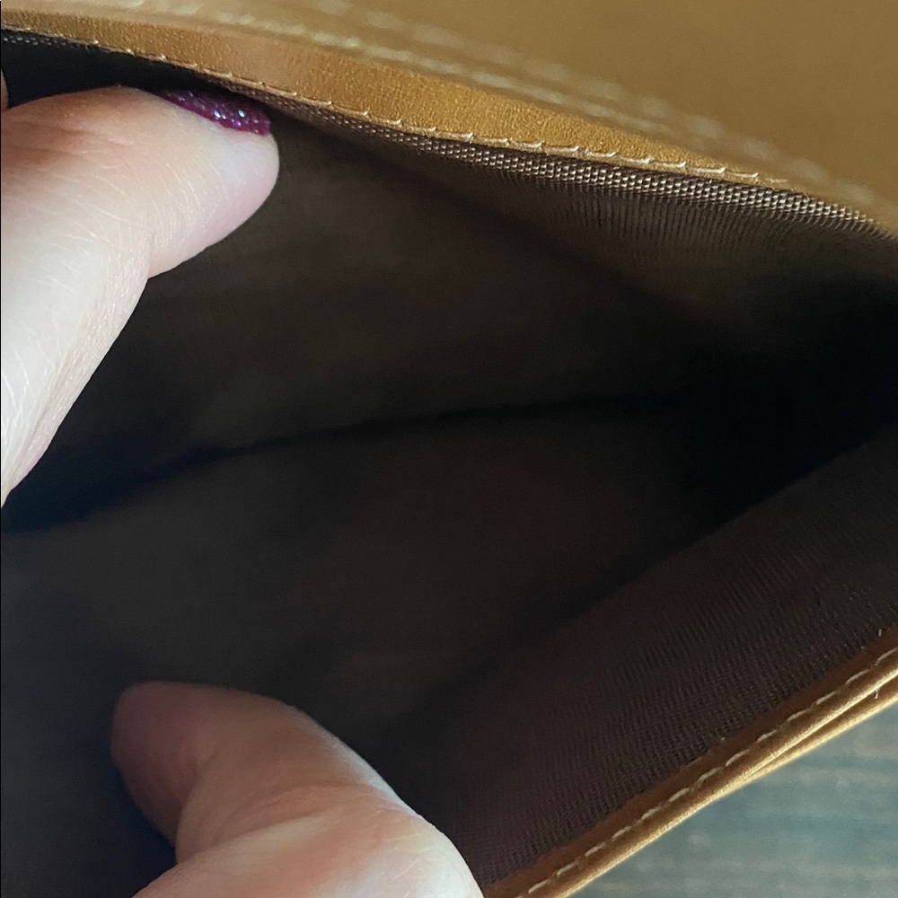 Celine Beige Canvas and Tan Leather Wallet - Picture 8 of 8